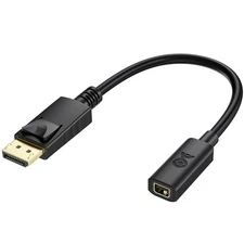 Cable Matters Bi-Directional DisplayPort to Mini DP Adapter 6in DP to Mini DP