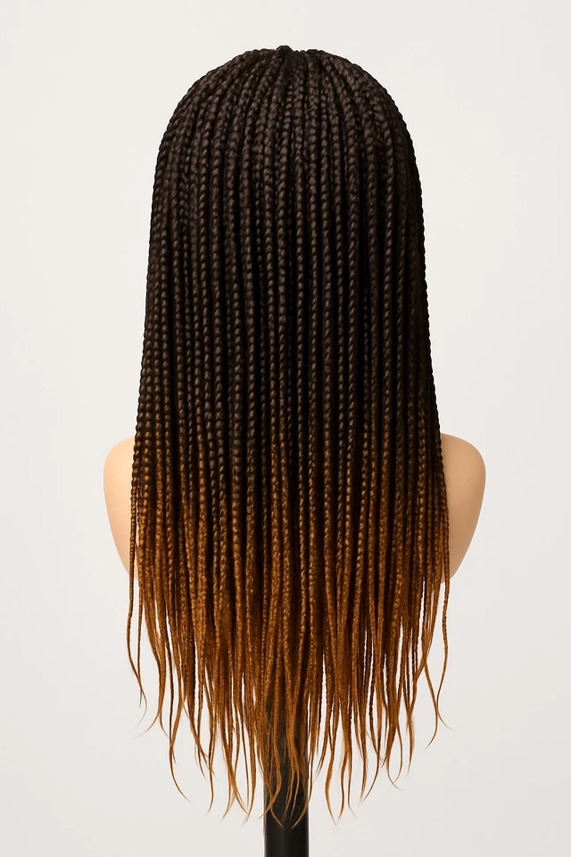 Peluca empanizada, 24 pulgadas hecha a mano, encaje completo  Foto 2 de 4