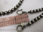 VINTAGE NAVAJO INDIAN PEARL BEADED NECKLACE STERLING SILVER 24" — photo 6