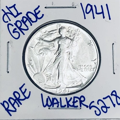 1941 WALKING LIBERTY SILVER HALF DOLLAR AUTHENTIC U.S.MINTCOIN FREESHIPPING 5278