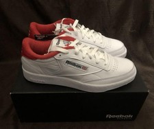 Reebok Club C 85 Eric Emanuel White Red Mens Shoes Casual Sneaker