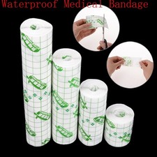 New 1Roll Waterproof Adhesive Wound Dressing Medical Fixation Tape Bandage 4 Siz
