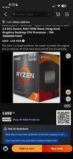 AMD Ryzen 7 5800X3D Processor (4.5 GHz, 8 Cores, Socket AM4) Tray -...