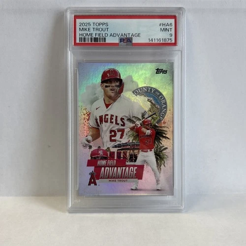 2025 Topps Series 1 - Home Field Advantage Mike Trout #HA-6 PSA 9