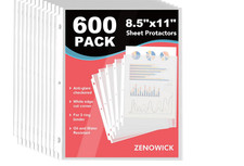 500 Sheet Protectors, Holds 8.5 x 11 inch Sheets