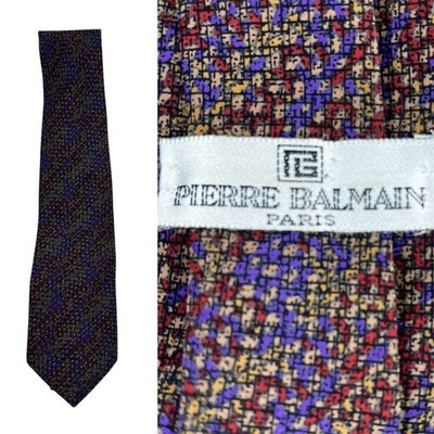 Vintage PIERRE BALMAIN 60er/70er Krawatte 100% Seide Mod Krawatte Made In Italy