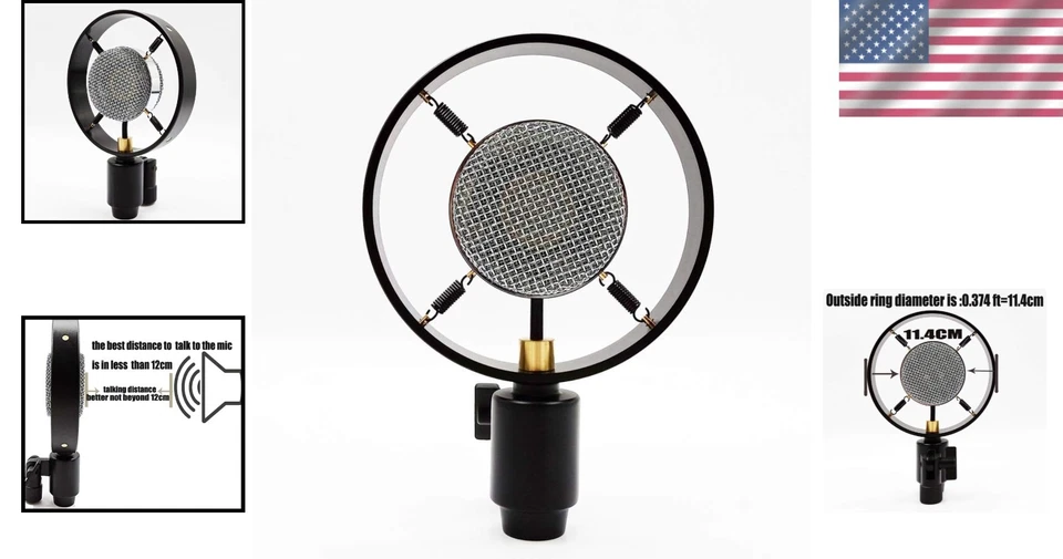 Professional Antique Style XLR Condenser Microphone with Superior Sound Quality - Image 2 of 4