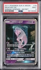 2017 POKEMON SUN & MOON SHINING LEGENDS SECRET #78 MEWTWO GX PSA 9