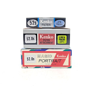 Vintage Kenko 52mm Filter Lot ZS Radial Linea Focus Magic Portrait (J)