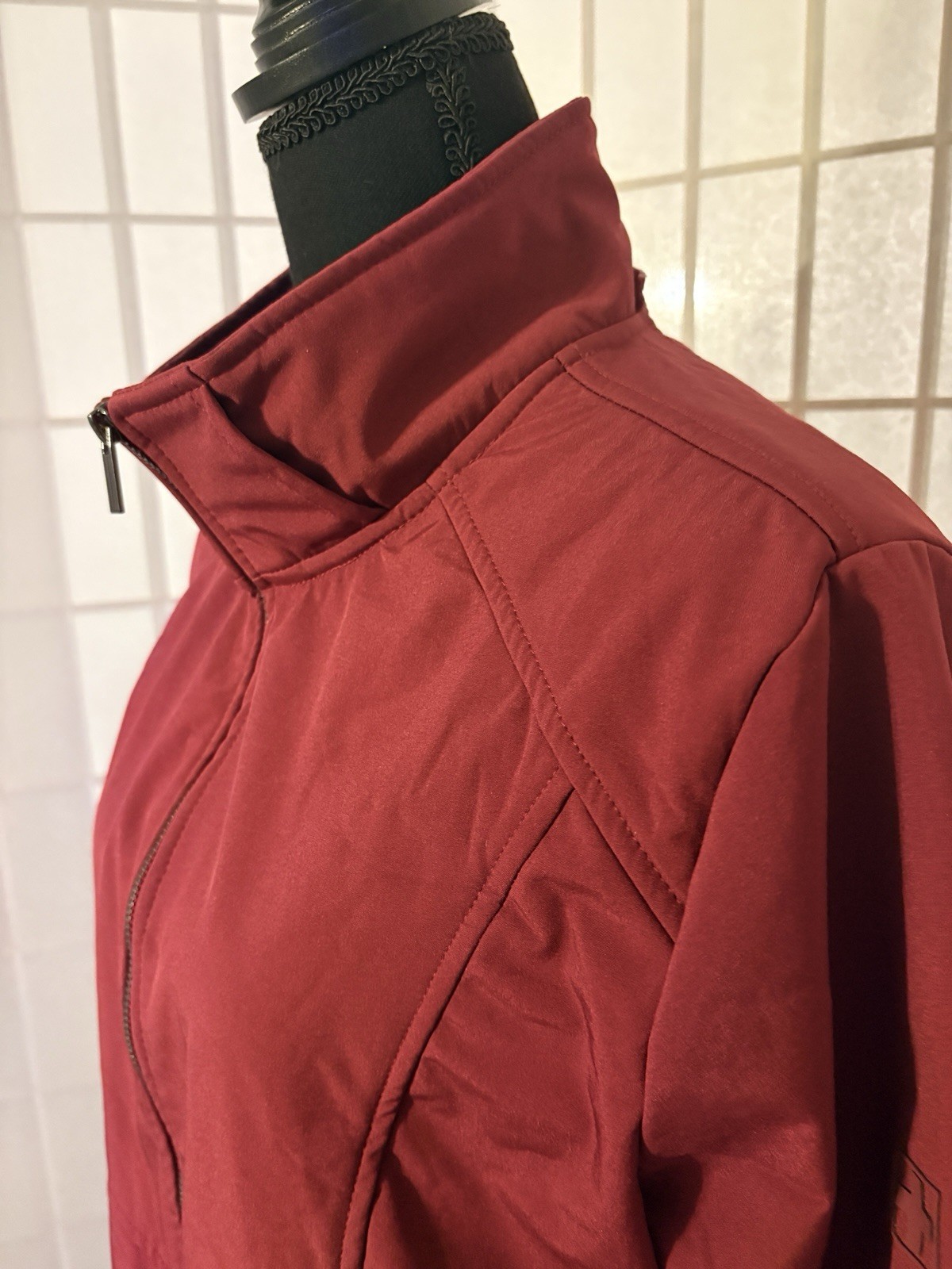 SWISS TECH Wine Soft Shell Light Jacket Full Zip … - image 2