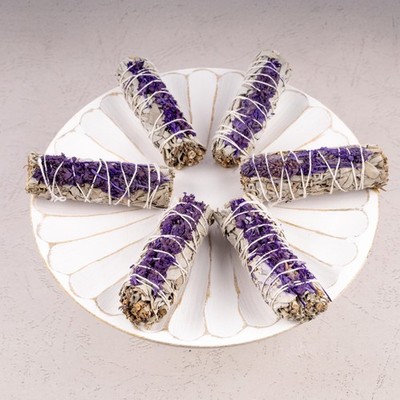 4'' Lavender Sage Smudge Stick for Cleansing, Reiki, Relaxation, Meditation