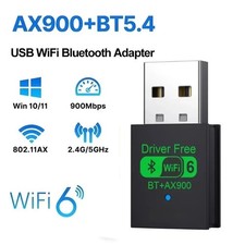 Wifi 6 Mini USB Dongle Network Card BT 5.4 Receiver Dongle AX900 For Win 10/11