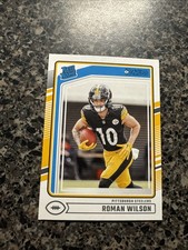 Roman Wilson 2024 Panini Donruss Rated Rookie base #348 STEELERS