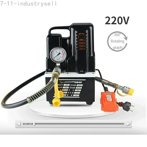 Pompa idraulica piccola QQ-700 pompa idraulica elettrica pompe olio elettriche portatile - Foto 3 di 8
