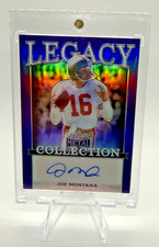 2024 Leaf Metal Legacy Autographed JOE MONTANA Purple /10 BA-JM5 BOOKEND
