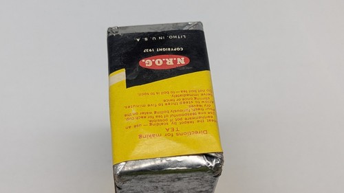 VINTAGE SHURFINE UNOPENED BLACK TEA SEALED COPYRIGHT 1937 FOR DISPLAY READ RARE - Picture 5 of 13