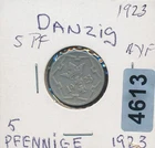 DANZIG - 1923 - 5 PFENNIG - #4613