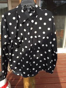 black and white blouse forever 21