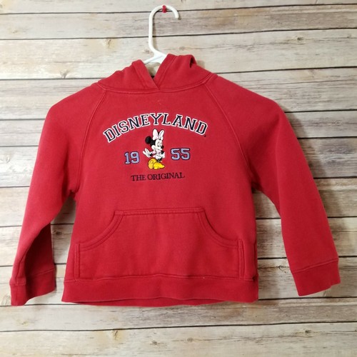 Disneyland Original Minnie Mouse Hoodie Pullover Sweatshirt Sz YS Red EUC - Picture 6 of 8
