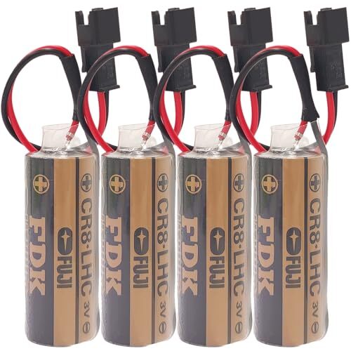 4pcs FUJI FDK CR8.LHC 17450 3V Battery for Toto Flush Valve with Plug ...