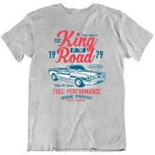 King Of The Road Car Racing Speed Engine Racer Retro T Shirt Tee Gift New