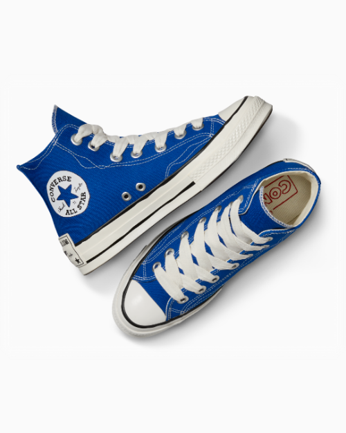 Converse Chuck Taylor スケッチ ブルー ハイカット Converse Chuck 70 Sketch Sneakers High Top Shoes Blue