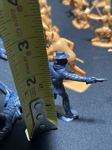 BMC Plastic Army Soldiers 7 Th Calvary & Indians Playset Toys Lot Of 46 - Picture 23 of 24