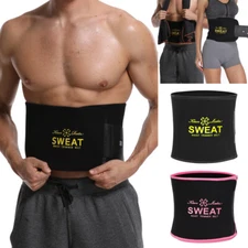 Waist Trimmer Waist Trainer Neoprene Sauna Sweat Belt Gym Shaper for Men & Women