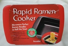 Rapid Ramen Cooker Reusable Microwave Cookware Soup Noodle NIP New Cooks In Mins
