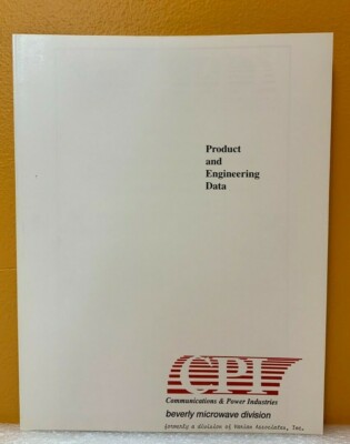 CPI Communications & Power Industries 1994 Product and Engineering Data.