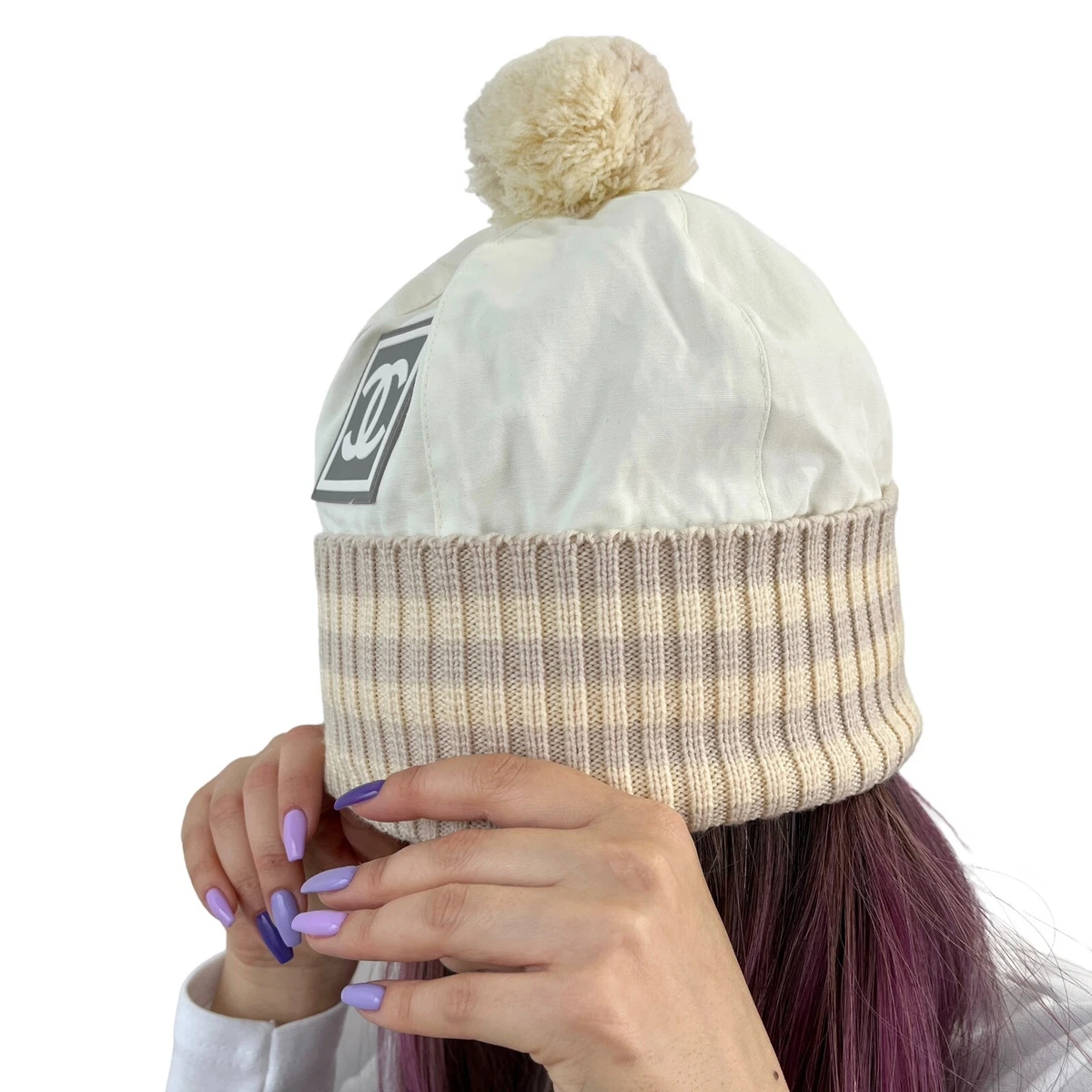 CHANEL Fringe Coco Mark Knit