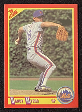 Randy Myers 1990 MLB New York Mets Relief Pitcher Baseball Card SCORE #351
