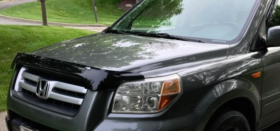 Protector de capó BugFlector II deflector protector contra insectos para Honda Pilot 2006-2008 Foto 2 de 4