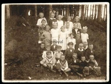 Meldorf near Dithmarschen 1924 - Group of Children in the Forest - 1920s - Photo 12x9cm