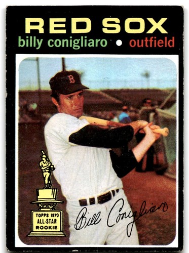 1971 Topps Billy Conigliaro Boston Red Sox #114 - 第 1/2 張圖片