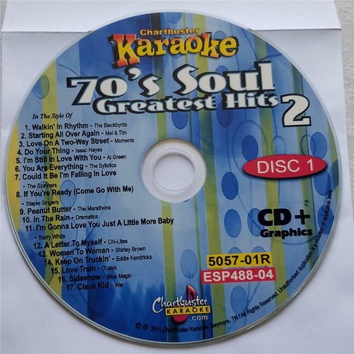 1970'S SOUL 3 DISC SET KARAOKE CDG CHARTBUSTER 5057 CD+G MUSIC R&B - Imagen 4 de 4