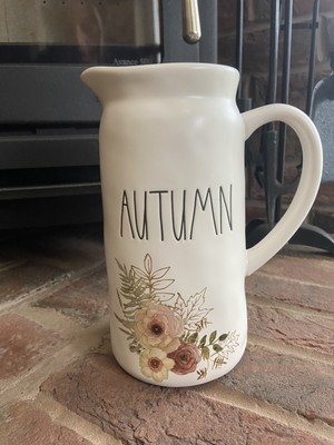 Rae Dunn Herbst Herbst Krug Krug Vase Floral Gold Detail Tk Maxx Tj
