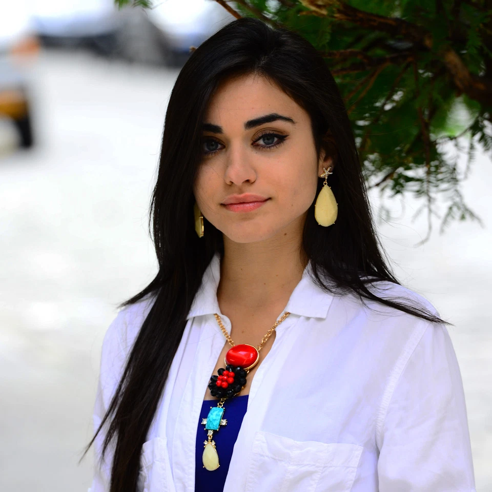 NUEVO Collar Colgante Amrita Singh Oro Resina y Cristal Villandry NKC 9946 Foto 4 de 4