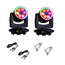 Eliminator Lighting STRYKER MAX RGBW LED  FX Ring Set of 2 with Cables  Clamps