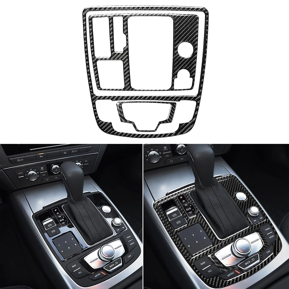 Kit completo de pegatinas interiores de fibra de carbono 36 piezas para Audi A6 S6 A7 S7 2012-2018 Foto 4 de 4