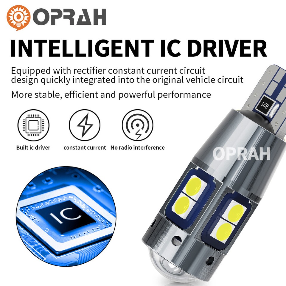 20x Red LED T10 194 168 W5W Interior Car Trunk License Plate Light Map