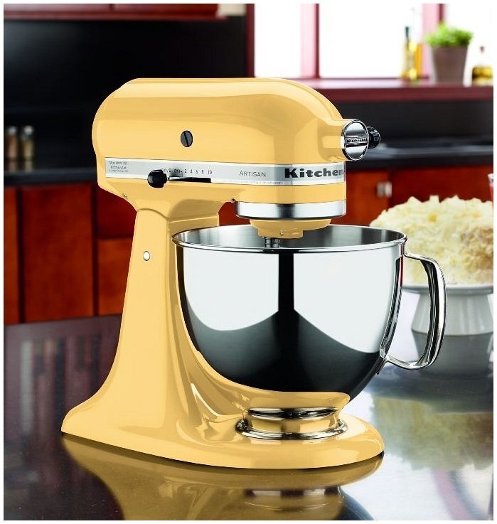 KitchenAid 5Quart Artisan TiltHead Stand Mixer Majestic Yellow eBay