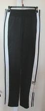 Women  s Adidas The Brand With The Three Stripes Sweat Pants Snaps on Legs Sz XS