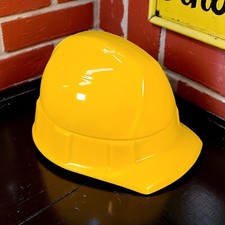 Avon Hardhat Decanter EMPTY After Shave Yellow Glass Bottle