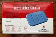 Medic Therapeutics DIATOMITE SOAP MAT 3-pack 5"x3" ODOR MOISTURE ABSORBENT Dish