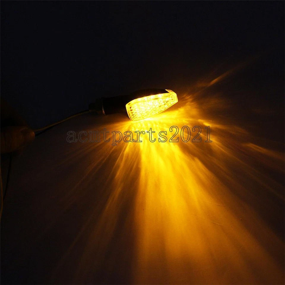 Мини пластиковые велосипедные светодиодные указатели поворота 3,35 дюйма 4 шт для Suzuki GS 400 450 500 550 850 - Изображение 4 из 4