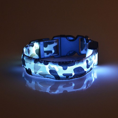 LED Glow Collar Dog Puppy Pet Flashing Light Safety Glow In The Dark FAST POST - Picture 60 of 81