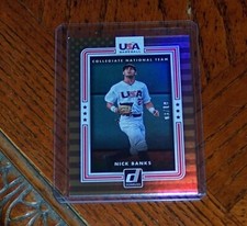 2016 Panini Donruss USA Collegiate National Team 3/10 Nick Banks #USA-8