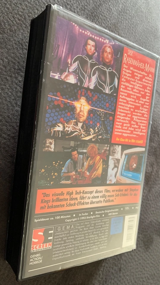VHS-Video 📼 Der Rasenmäher-Mann 🌵 Cyber-Kultklassiker 🔝 Sci-Fi-Film der 90er❗ - Bild 3 von 4