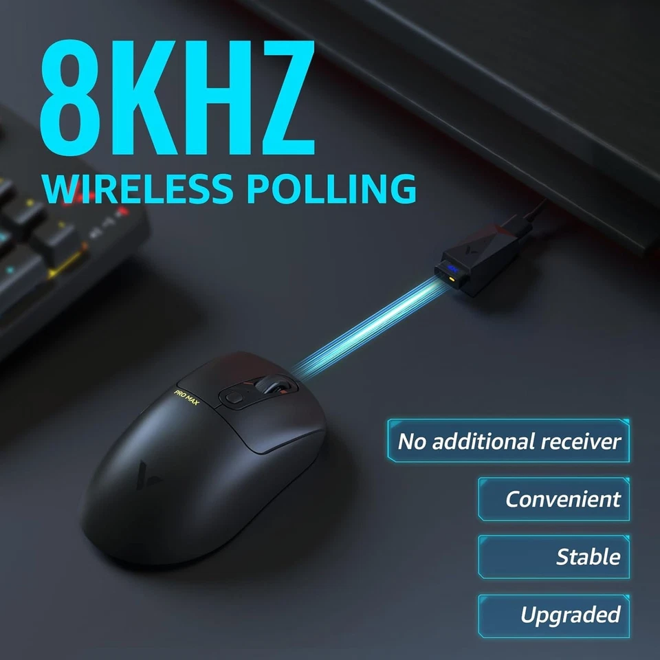 Rapoo VT3PRO MAX Wireless Gaming Mouse – 30K DPI, 200 h Battery, 10 Buttons - Image 3 of 4